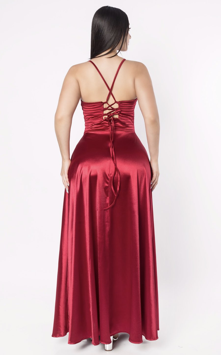 VESTIDO PLISADO MAXY ROJO | ALEXA LEE