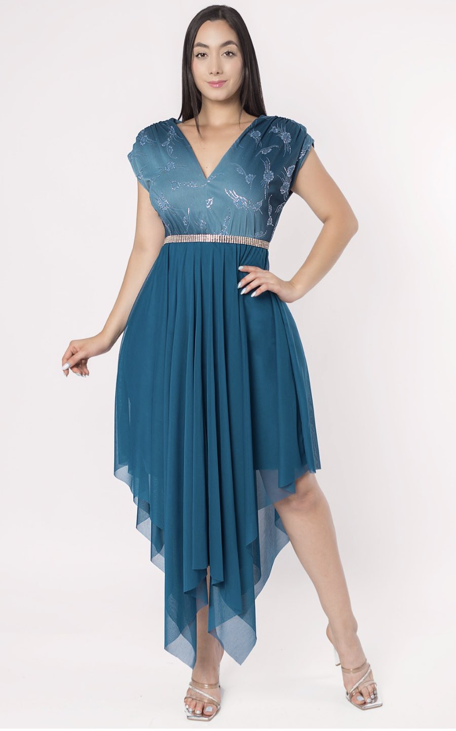 VESTIDO VALERIA TURQUESA | ALEXA LEE