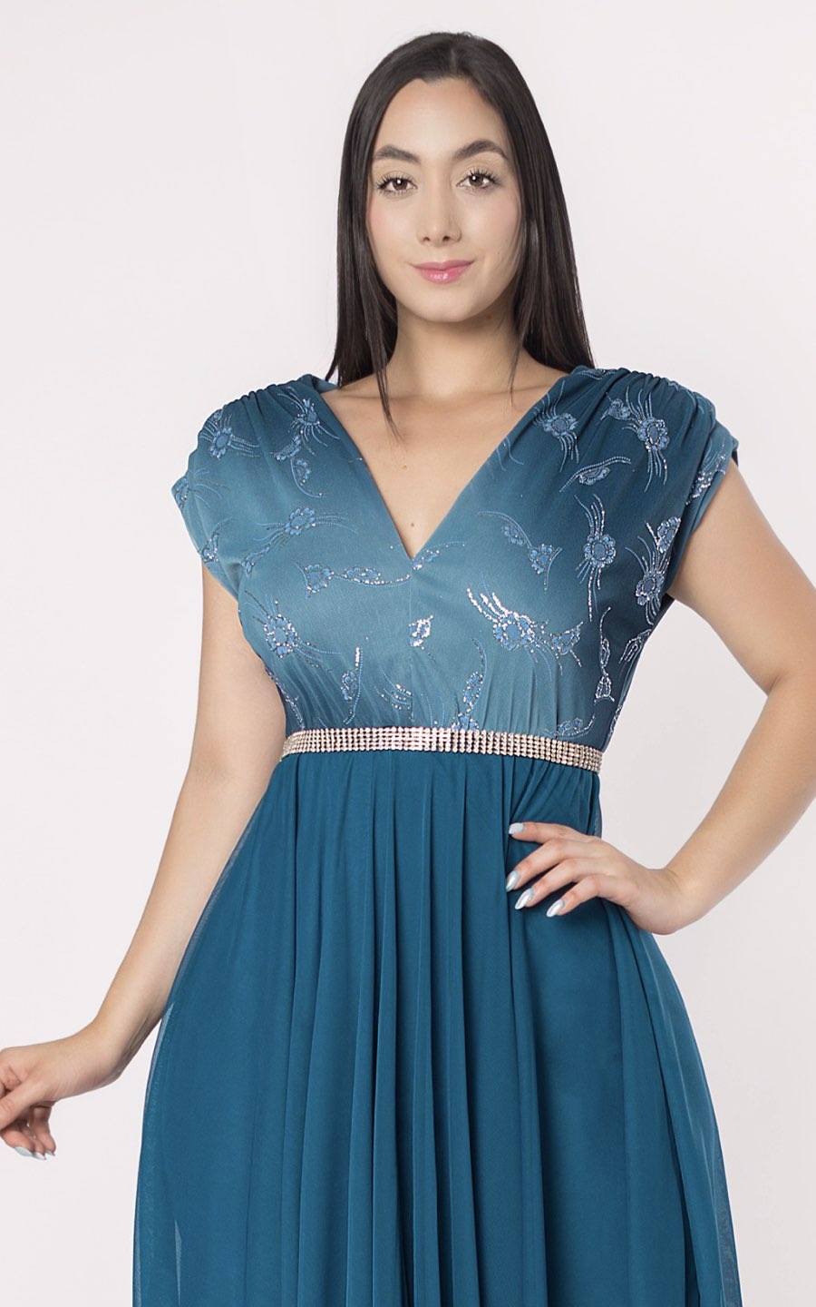 VESTIDO VALERIA TURQUESA | ALEXA LEE