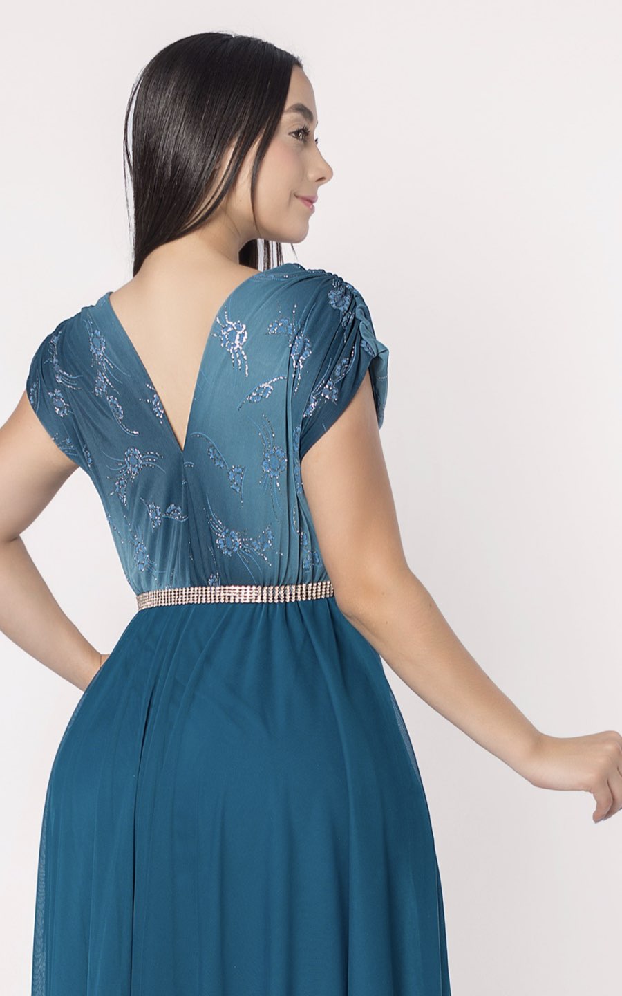 VESTIDO VALERIA TURQUESA | ALEXA LEE