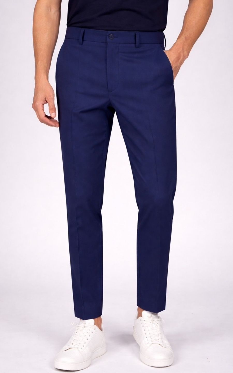 PANTALÓN DRILL SASTRE AZUL | GARETTO COLLECTION