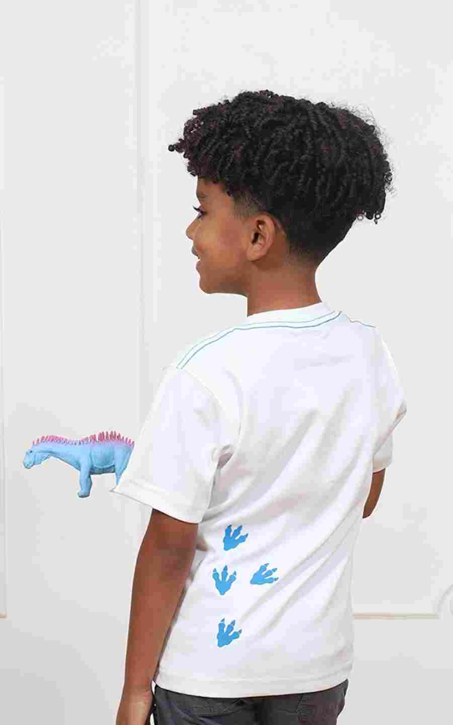 POLO BLANCO DINOSAURIO | CHUPETIN