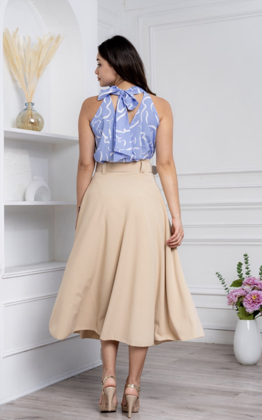 FALDA ELENA BEIGE | FLAVIAMA