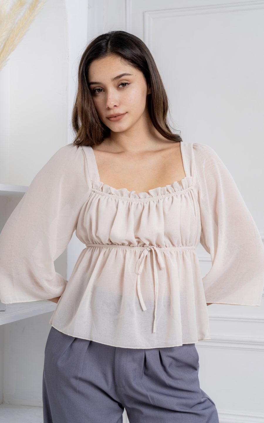 BLUSA CARLA BEIGE | FLAVIAMA