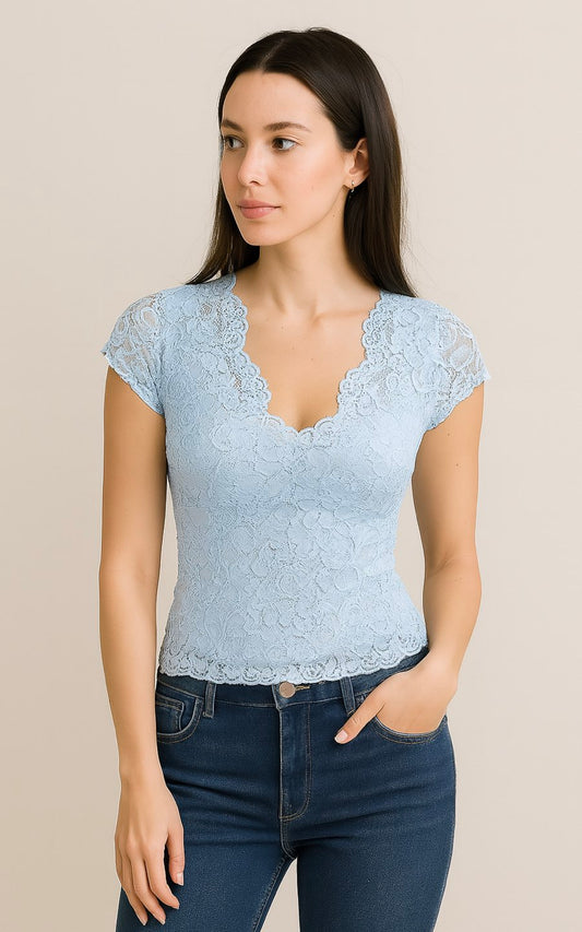 BLUSA YULI CELESTE | DIVAS