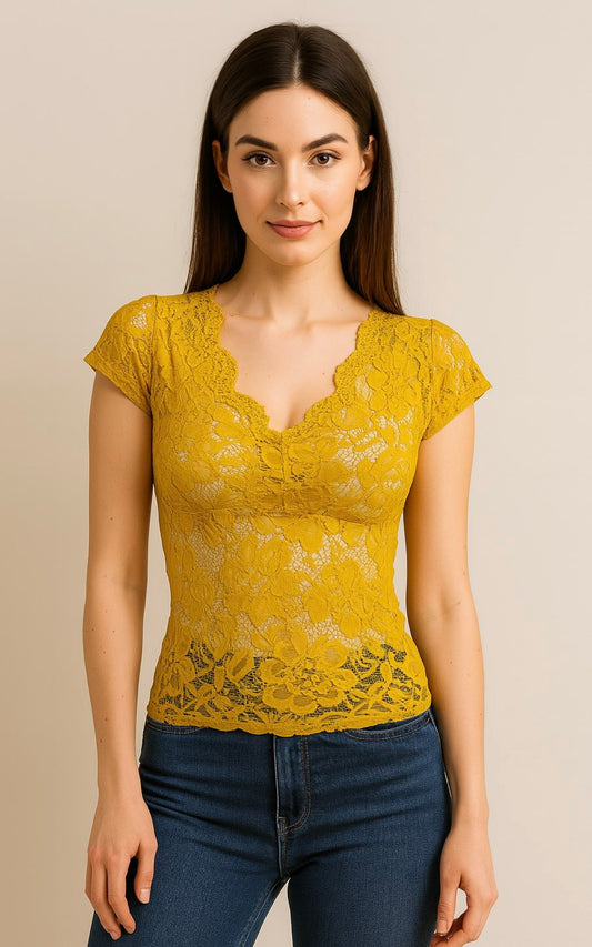BLUSA YULI AMARILLO | DIVAS