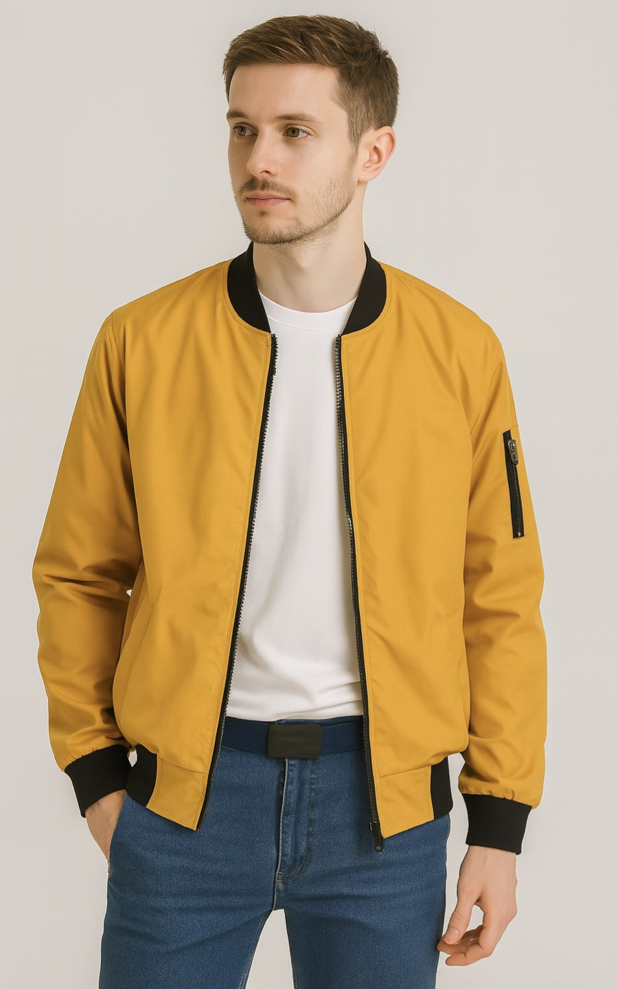 CASACA BOMBER AMARILLA | Wolf Merc