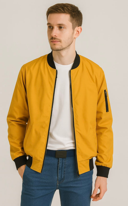 CASACA BOMBER AMARILLA | Wolf Merc