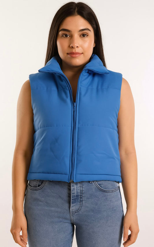 CHALECO PUFFER AZUL | KAPRICHOS