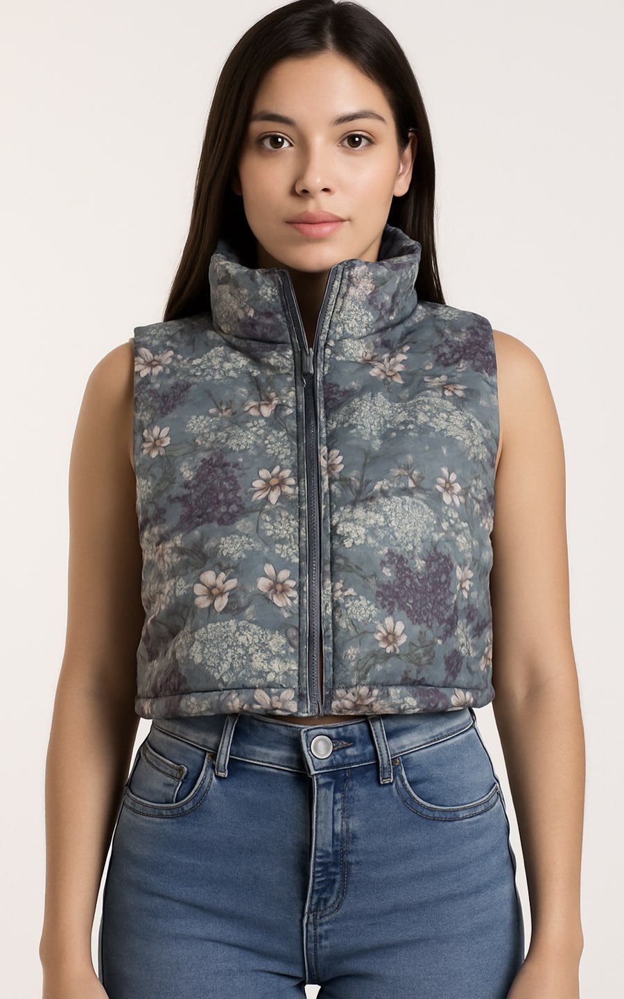 CHALECO PUFFER GRIS | KAPRICHOS