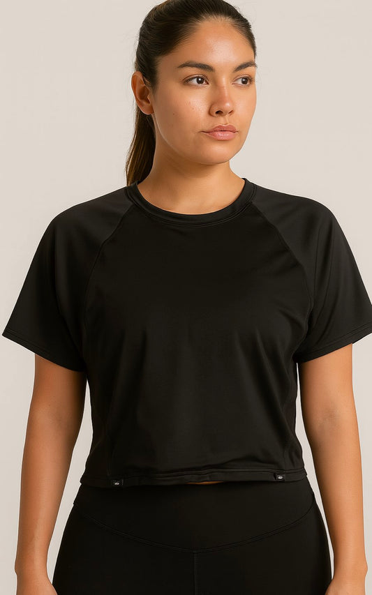 SUDADERA FLORENCIA NEGRO | MYA LINE FITNESS