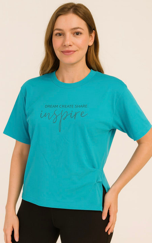 SUDADERA INSPIRE TURQUESA | MYA LINE FITNESS