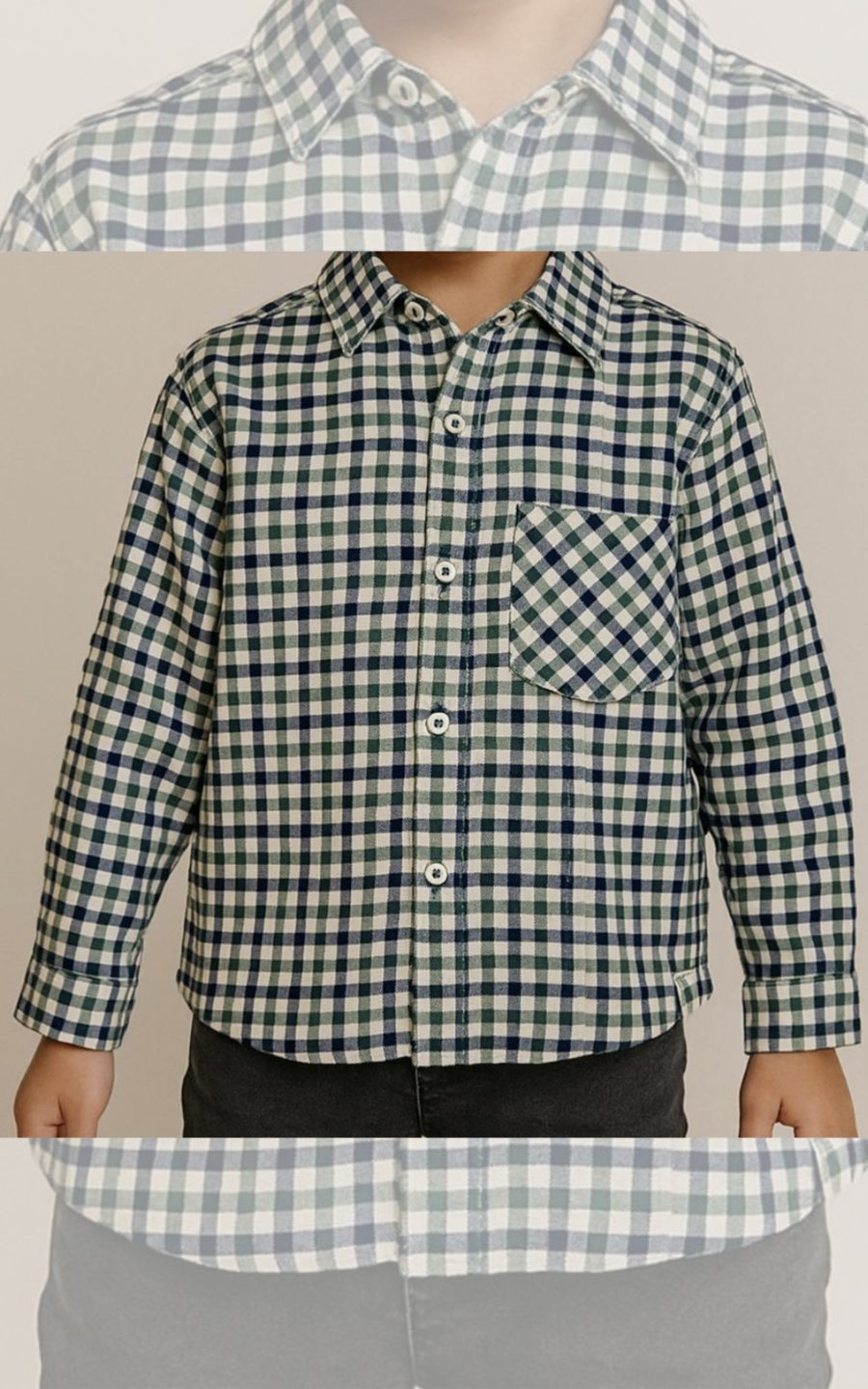 CAMISA LEÑADOR VERDE | ANGELA