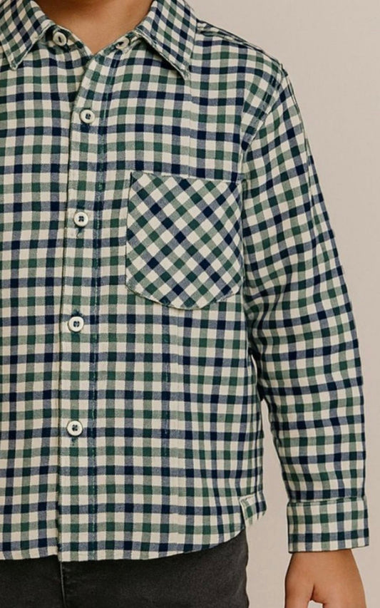 CAMISA LEÑADOR VERDE | ANGELA