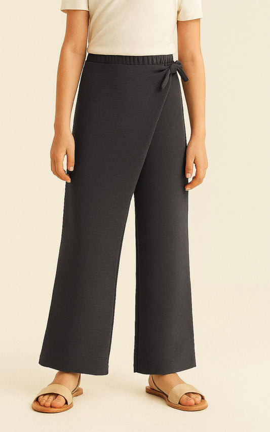 FALDA PALAZZO GRIS | ANGELA