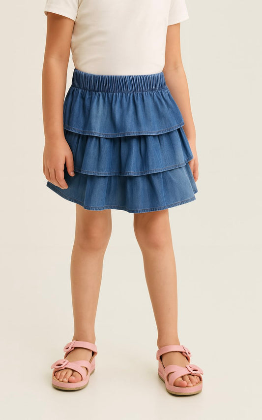 FALDA DOMENICA AZUL | ANGELA