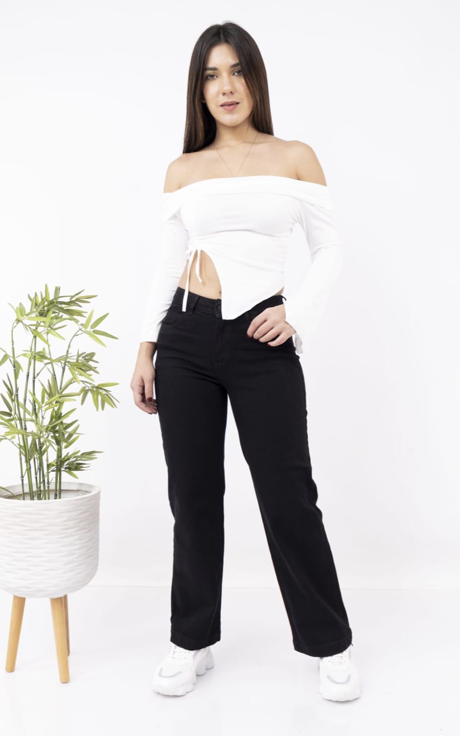 PANTALÓN JEANS DALIA NEGRO | DAMAGYS JEANS