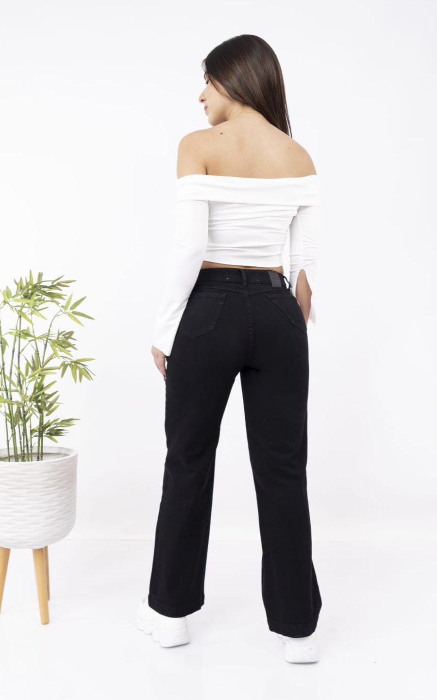 PANTALÓN JEANS DALIA NEGRO | DAMAGYS JEANS