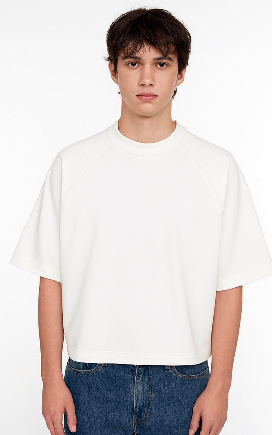 POLO BOXY FIT HUESO | SKEEP