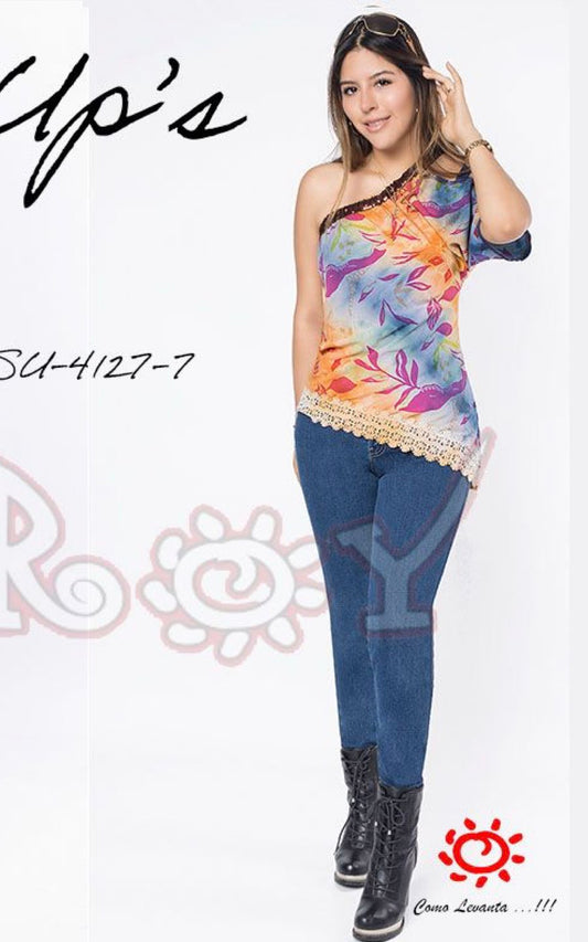 PANTALÓN LUCERO AZUL | JEANS ROY