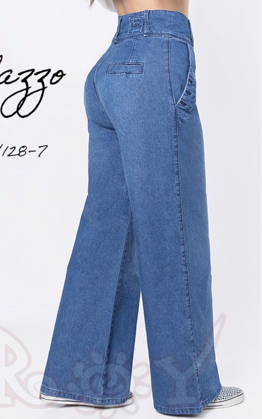 PANTALÓN CELESTE OSCURO | JEANS ROY