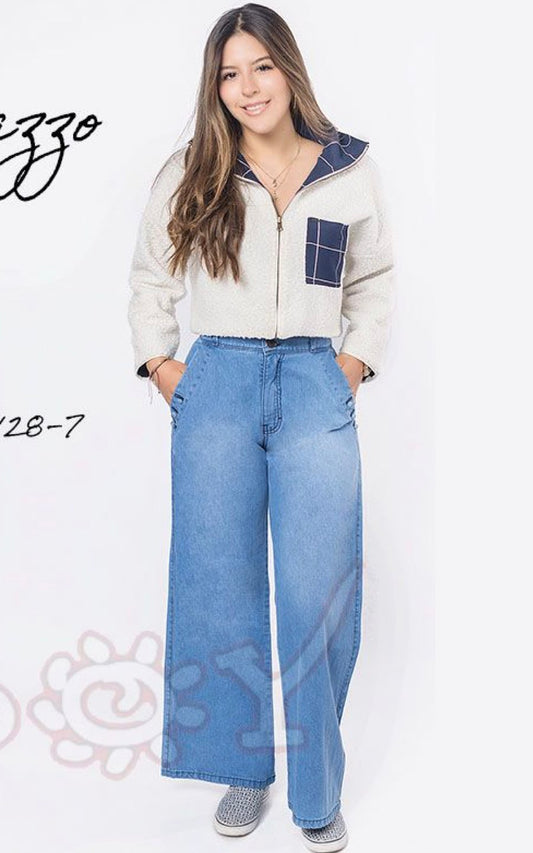 PANTALÓN LUISA CELESTE | JEANS ROY