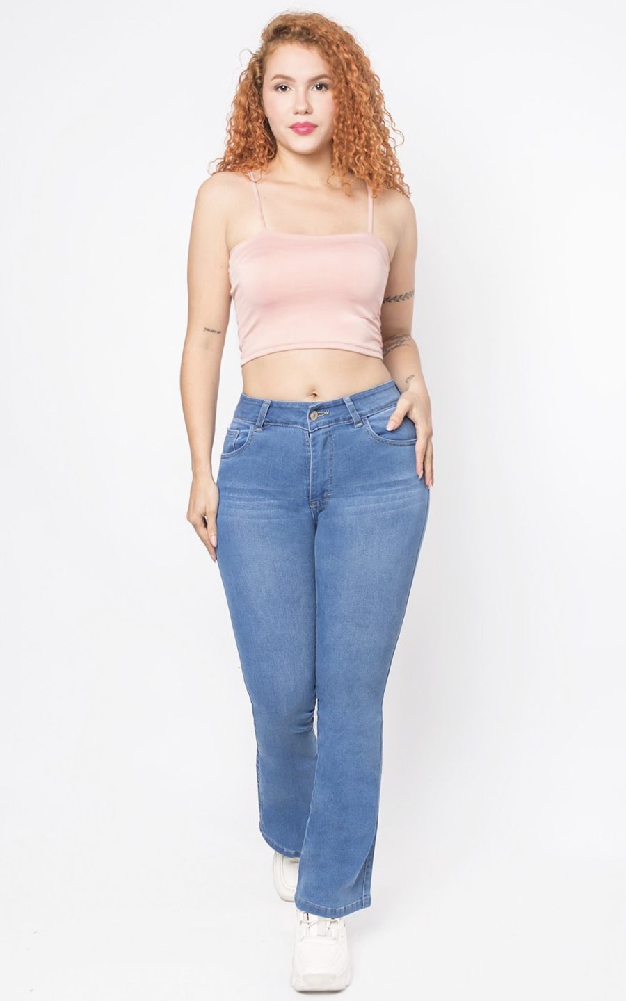 PANTALÓN LUCIA CELESTE | JIVA JEANS