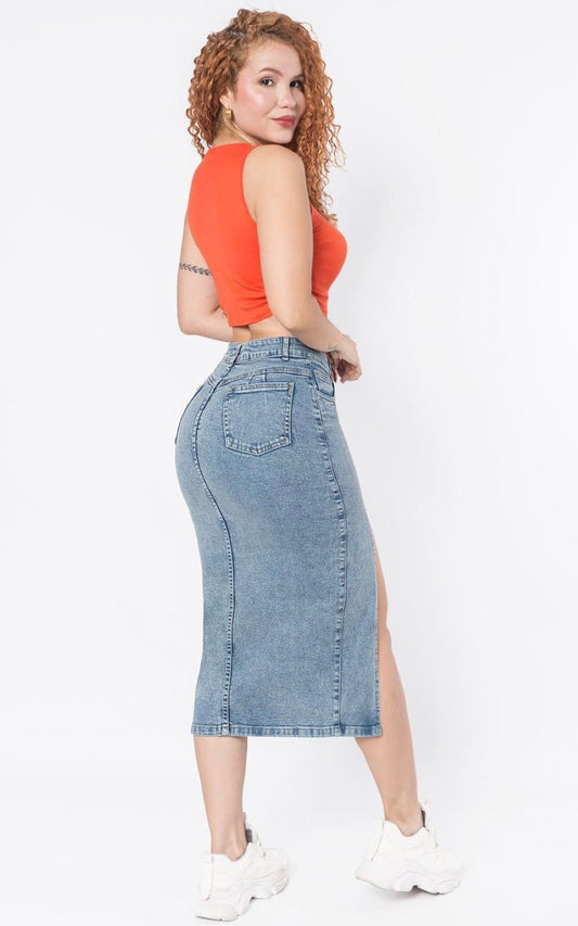 FALDA CAMI CEESTE | JIVA JEANS