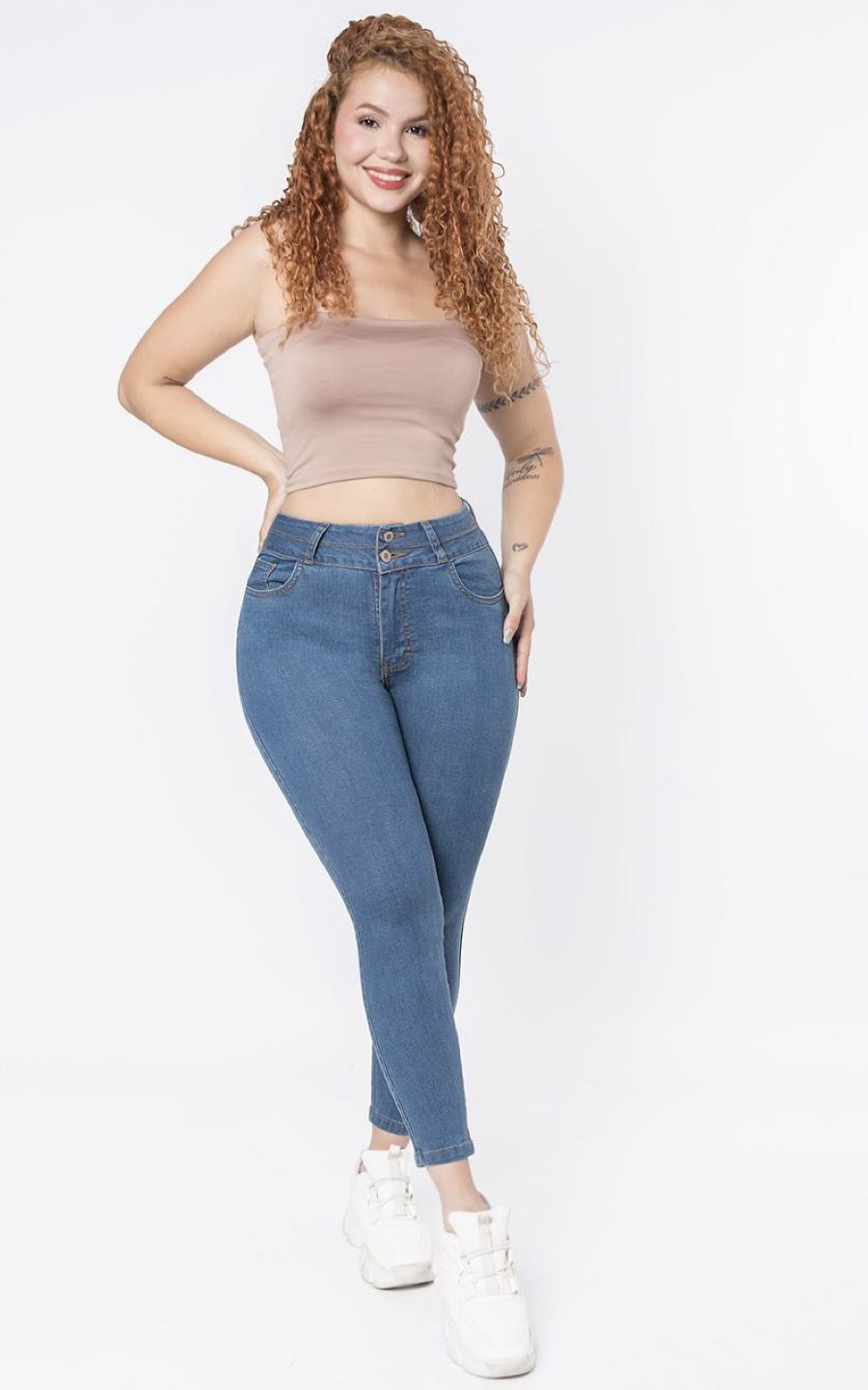 PANTALÓN JEANS ESTRELLA AZUL | JIVA JEANS