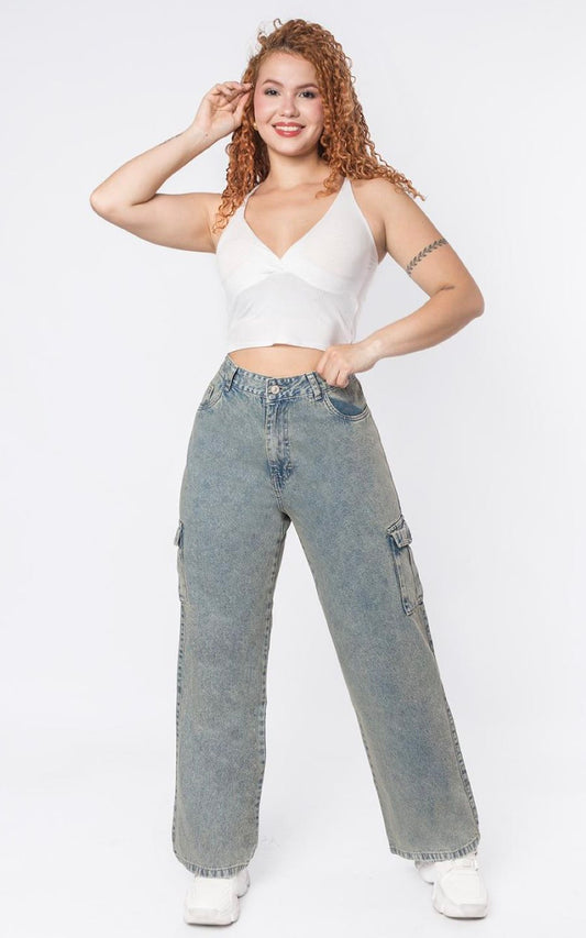 PANTALÓN JEANS PLOMO | JIVA JEANS