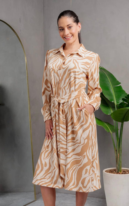 VESTIDO CAMILA NARANJA | ZACAY