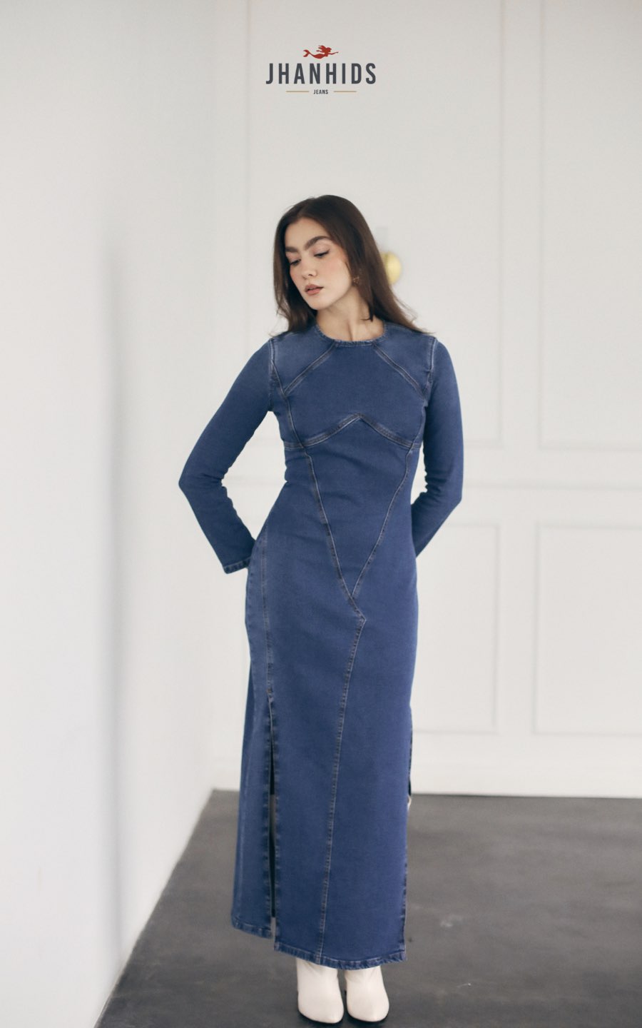 VESTIDO ROCKSANA AZUL | JHAN HIDS
