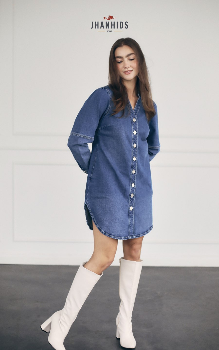 VESTIDO NAZLI AZUL | JHAN HIDS