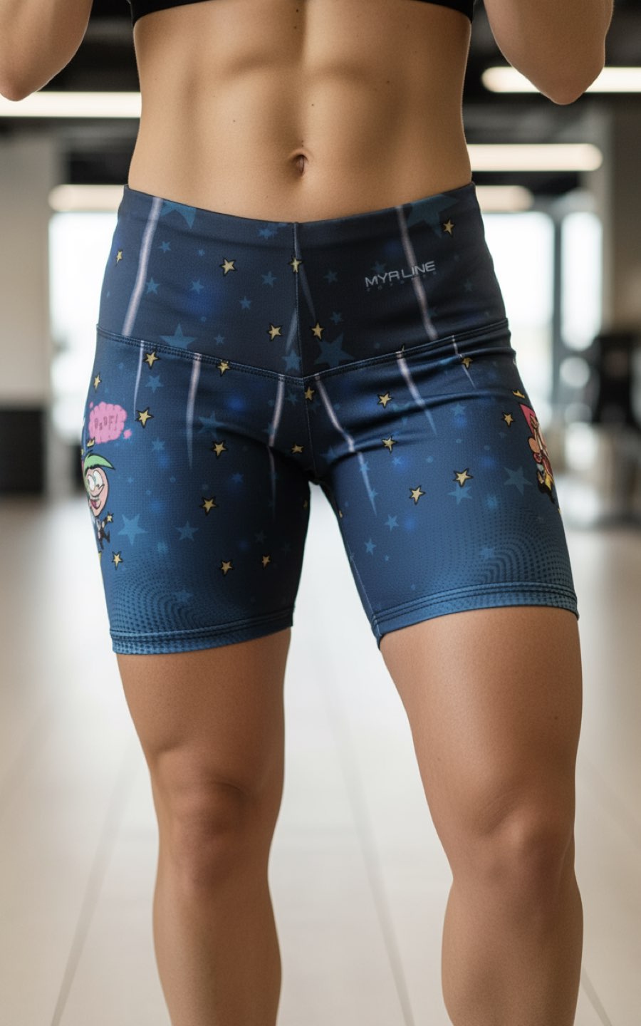 SHORTS COMIC AZUL | MYA LINE FITNESS