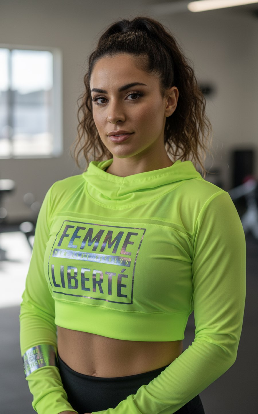 SUDADERA ALIBERTE VERDE | MYA LINE FITNESS