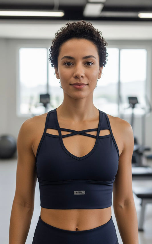 TOP GRETA VERDE HUMO | MYA LINE FITNESS