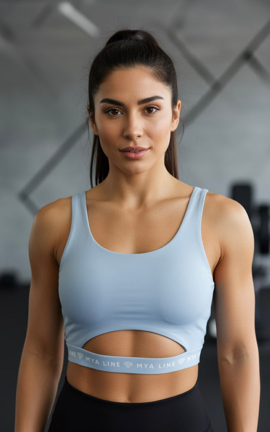 TOP OCEANO CELESTE | MYA LINE FITNESS