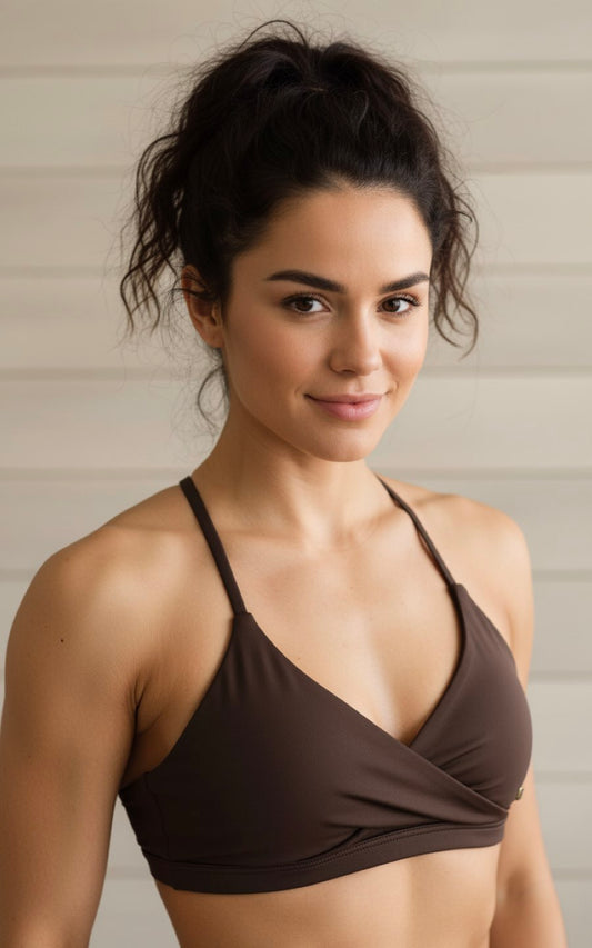 TOP BONETTA MARRÓN  | MYA LINE FITNESS