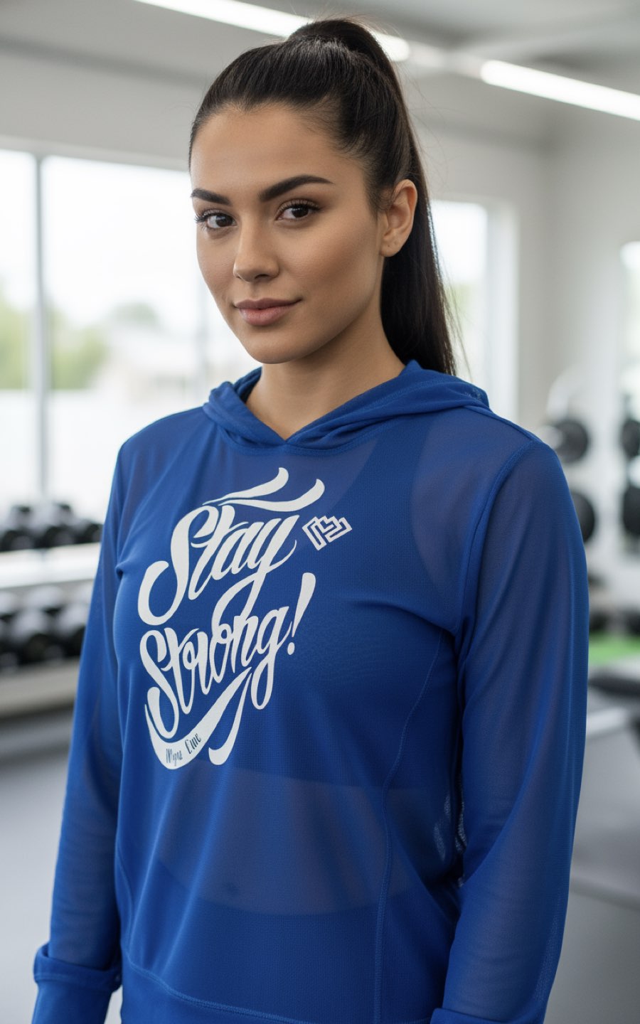 SUDADERA RINA AZUL | MYA LINE FITNESS