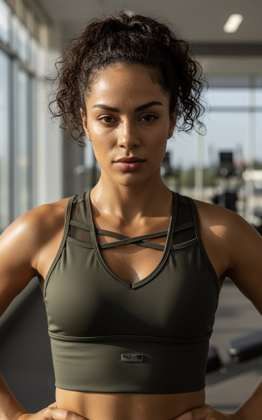 TOP GRETA VERDE MILITAR | MYA LINE FITNESS