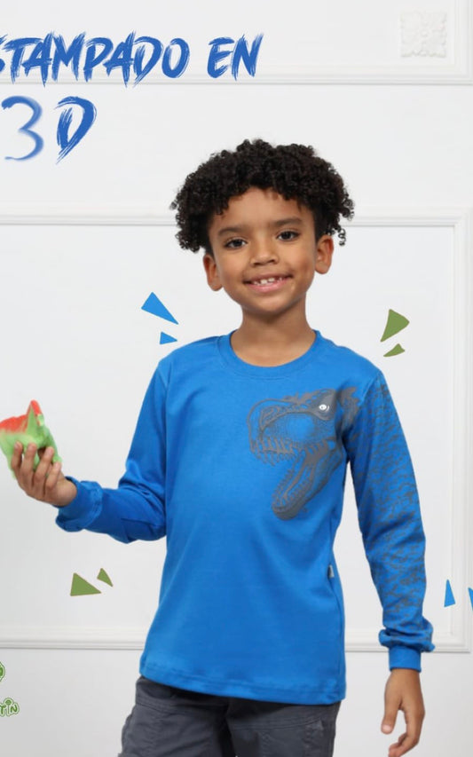 POLO MANGA LARGA JURASSIC | CHUPETIN