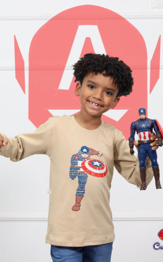 POLO MANGA LARGA CAPITÁN A BEIGE | CHUPETIN