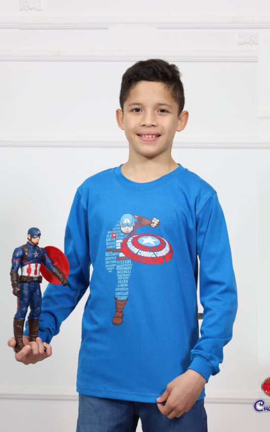 POLO MANGA LARGA CAPITÁN A CELESTE | CHUPETIN