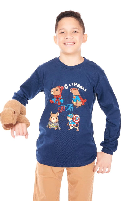 POLO MANGA LARGA CAPIBARA | CHUPETIN