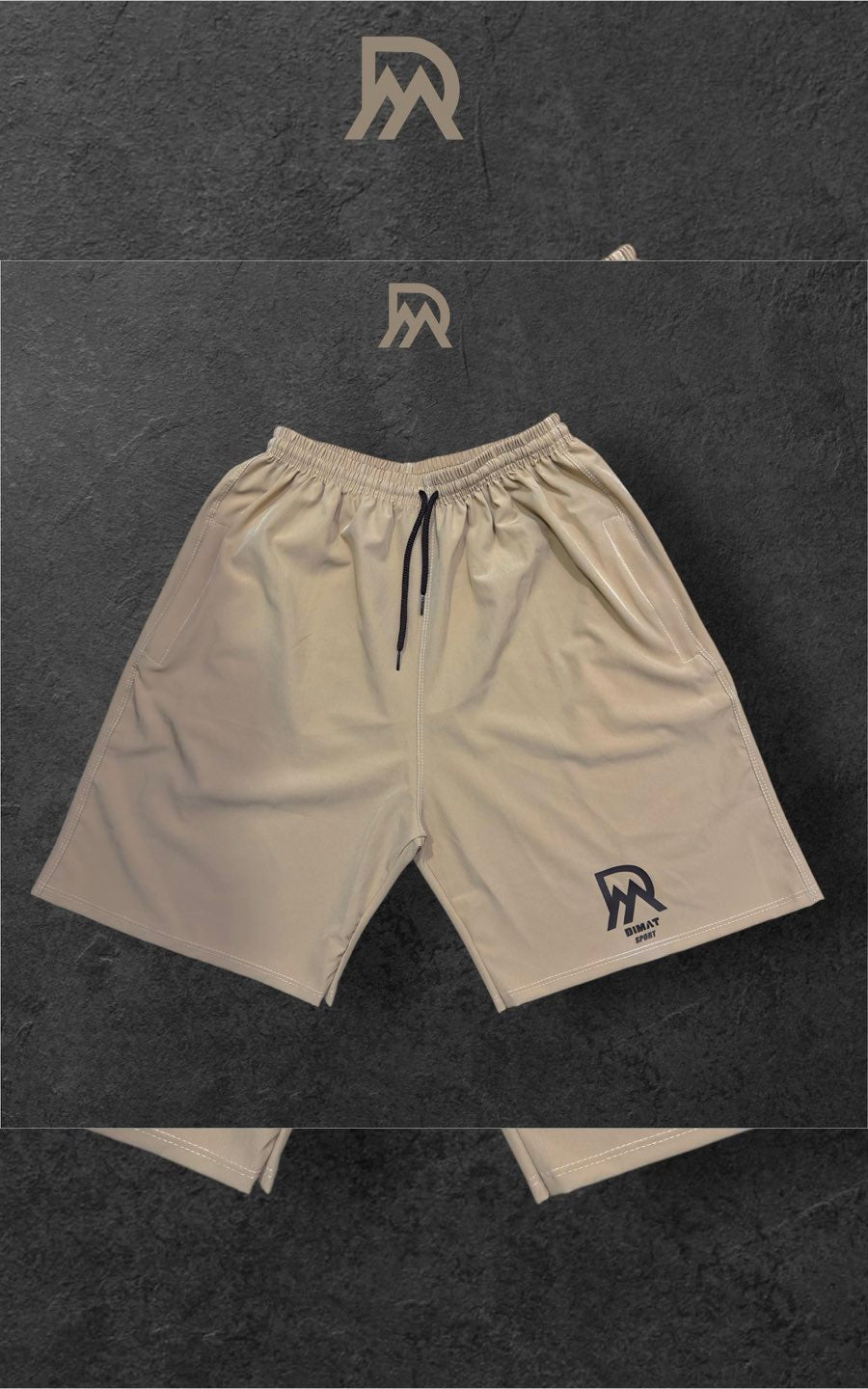 SHORTS DEPORTIVO BEIGE | DIMAT SPORT