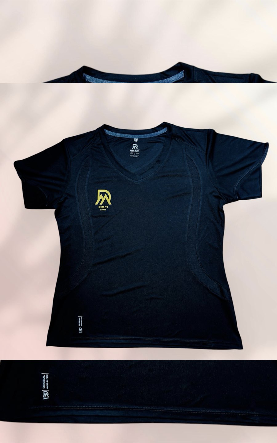 POLO DEPORTIVO NEGRO | DIMAT SPORT