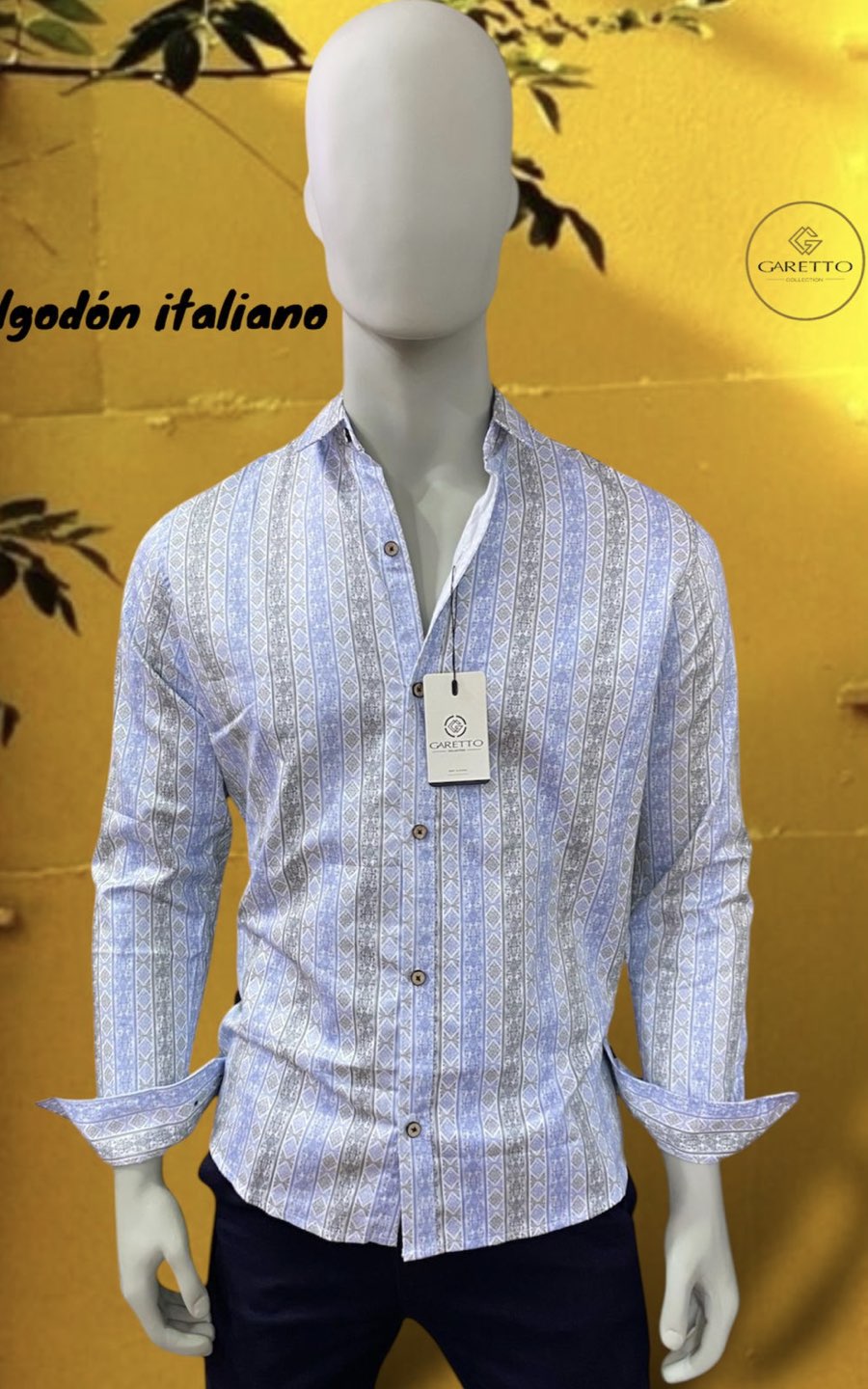 CAMISA MANGA LARGA DISEÑO RAYAS | GARETTO COLLECTION