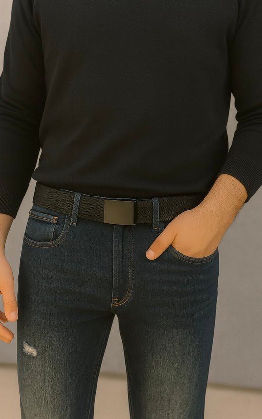 CORREA HEBILLA A PRESION  NEGRA | LV PERÚ