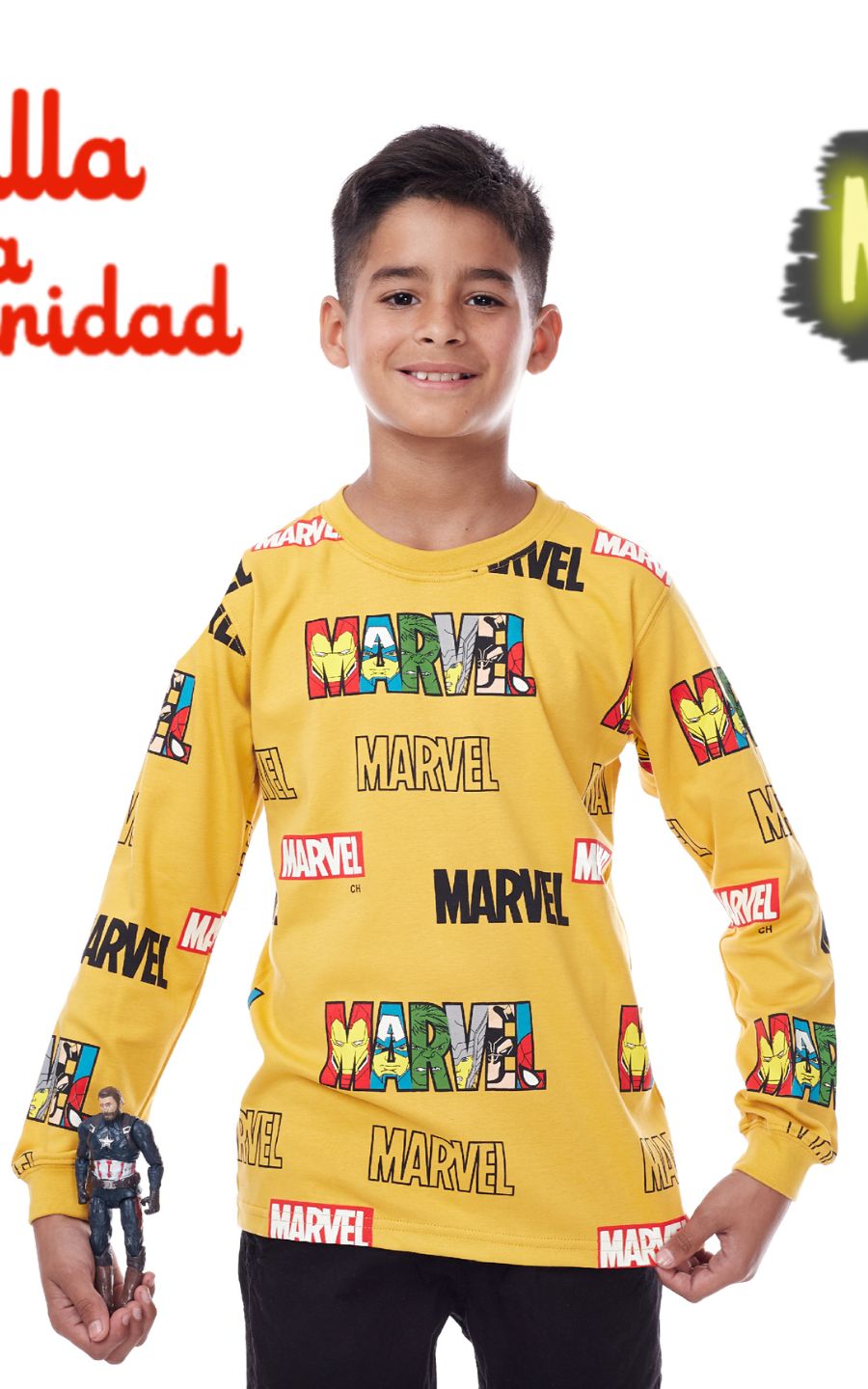 POLO AMARILLO AVENGERS| CHUPETIN