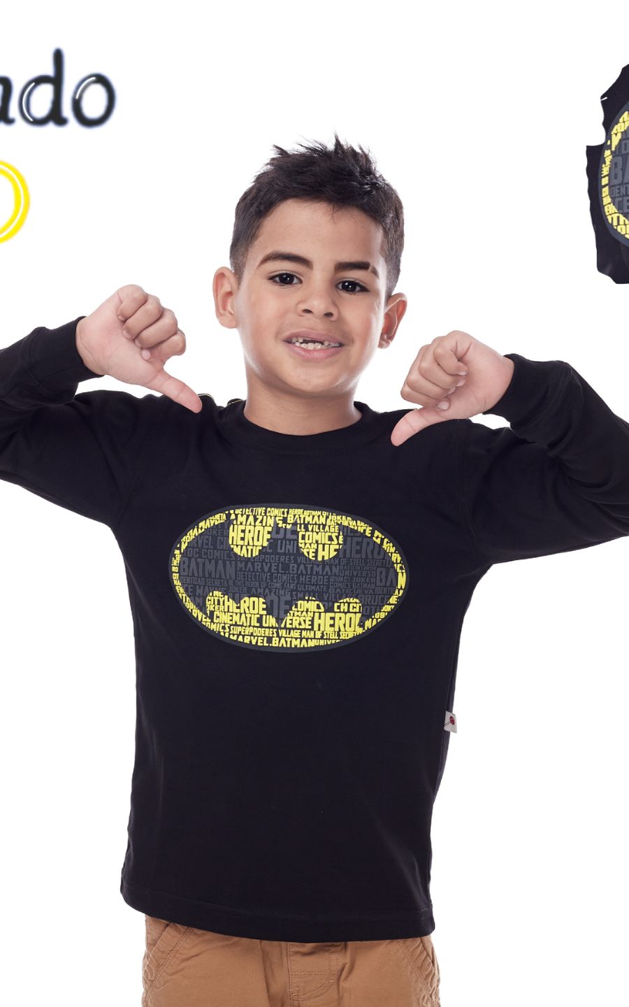 POLO NEGRO BATMAN| CHUPETIN